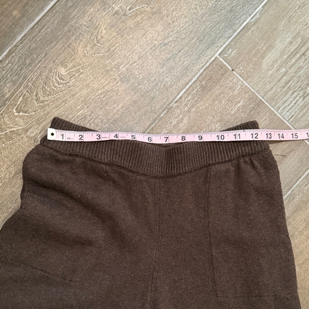 Free People Beach Dark Brown Wide Leg Sweater Pants - Picture 7 of 10
